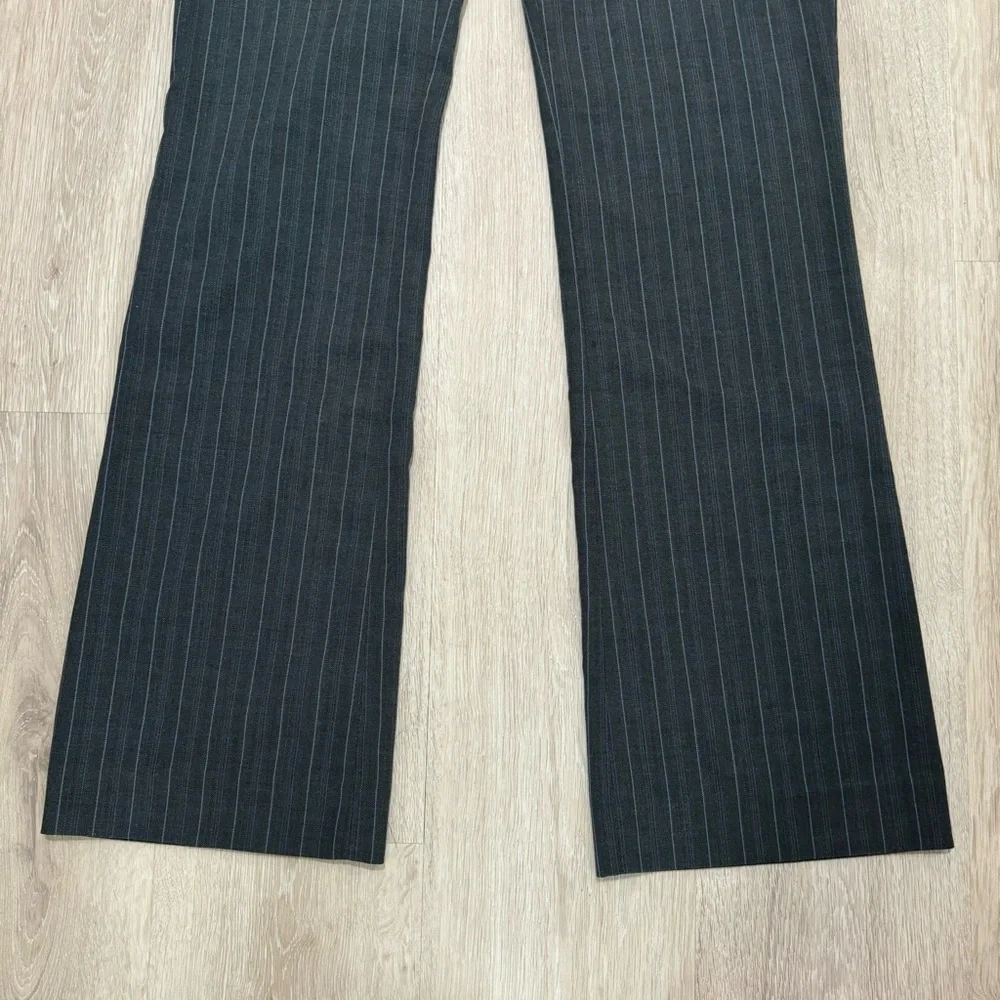mossimo grey pinstripe straight leg trouser office dress work pants bottom - Picture 3 of 9